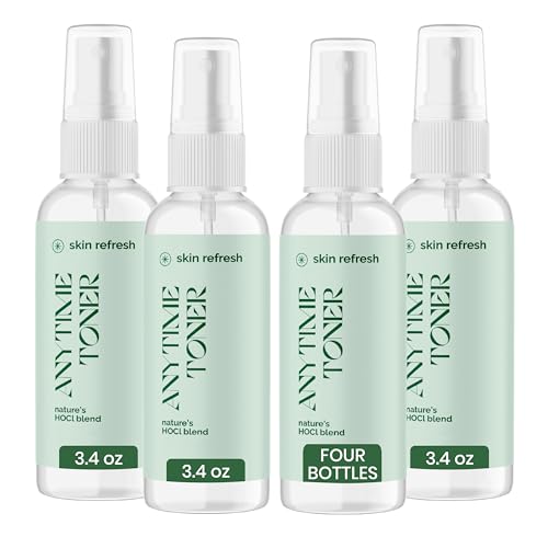 Good Salt Living Skin Refresh Anytime Skin Toner for All Skin Types, Made in The USA, 3.4 Ounce Bottle, 4-Pack