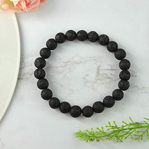 Image of Reiki Crystal Products Certified Natural Crystal Stone 8 mm Round Beads Bracelet for Men and Women | Reiki Charged Gemstone Bracelet | Multiple Stone Variants Available