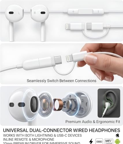 Image of 2in1SHOT TypeC Wired Earphone with Powerful HD Mic for Clear Sound, Deep Bass Sound, HD Calling, in-Line Volume Control & Noise Cancellation Compatible with only TypeC Jacks in Mobiles WHT