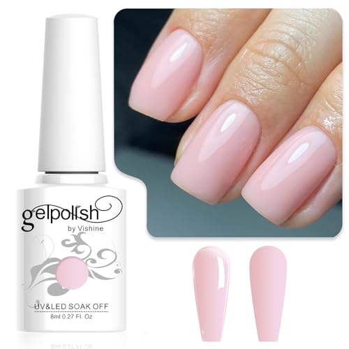 Vishine Esmalte de Uñas en Gel Rosa Claro...