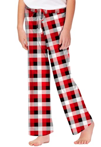 Image of Remimi Girl Boy Plaid Pants Drawstring Summer Casual Loose Bottoms 5-14 Years