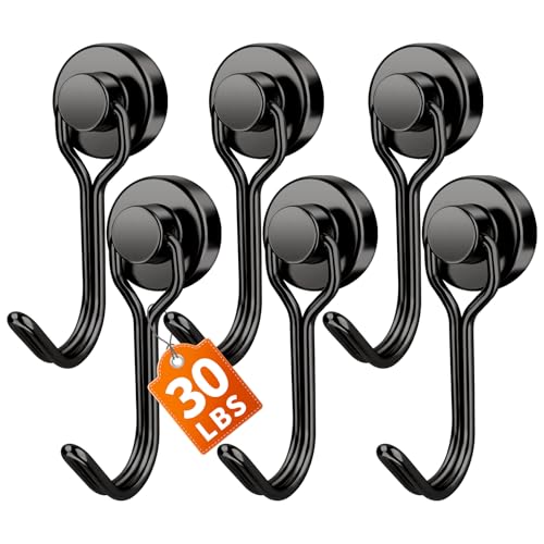 FINDMAG Magnetic Hooks, 30lbs+ Magnet Hook 2026 Cruise Ship Essentials, Strong Refrigerator Hook for...