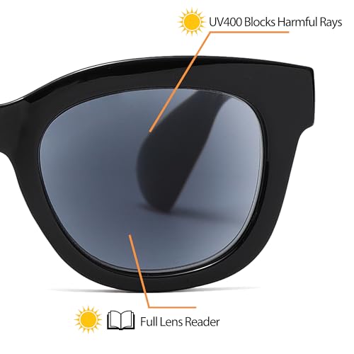 Image of Oversized Reading Glasses for Women,3 Pack Blue Light Blocking Computer Spring hinge Readers