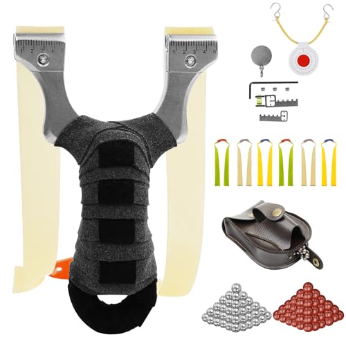 Slingshot, Hunting Slingshots for Adults,Professional Stainless Steel Sling Shot & Outdoor Shooting...