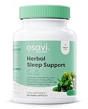 Osavi Herbal Sleep Support, Passiflore, Mélisse et Houblon, Relaxation et Sommeil Naturel, Aide à la Détente et au Calme, Complément Alimentaire, 60 Gélules Végétales
