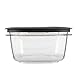 Rubbermaid Premier Food Storage Container, 4 Pack, 5 Cup, Clear