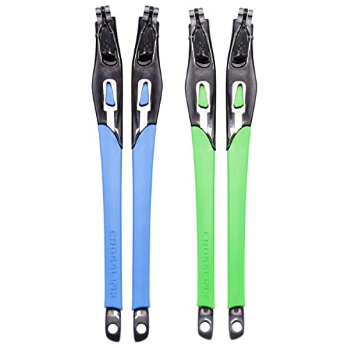 Branches de remplacement Oakley Crosslink Sweep caoutchouc bleu vert