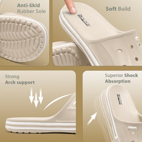 Image of Men EVA Slide Slippers | Lightweight Anti-Slip Casual Slides | Breathable Comfort Sandals for Indoor Outdoor Everyday Wear Walking Slippers