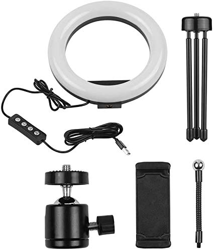 Electronics 32cm / 12 Zoll LED-Ringlicht Fill-in-Lampe 3500K-5600K dimmbar mit Fernbedienung + Metallstativ Max Ständer.Höhe 170cm + Adjustable