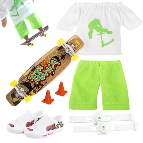Genérico Conjunto de monopatín de Dedo | Finger Scooter Fingerboard Skateboard Movimiento de la del Dedo | Juguetes del Juego Regalo cumpleaños de los niños Favor de la de Halloween
