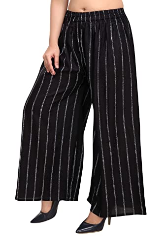 Image of ZEN Women's Solid Palazzo - 5XL - Waist Size Upto 58 (Print 3)