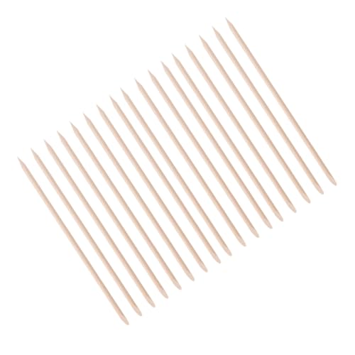 IWOWHERO Nail Art Stick Orange Wooden Manicure Tool Cuticle Pusher Cleaner for Nail Polish Removal