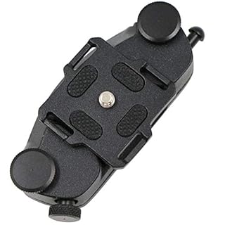 gexuamz Clip da Cintura per Fotocamera e Zaino Clip in Lega di Alluminio a Sgancio Rapido Con piastra a sgancio rapido per Fotocamera Supporto 1/4 viti per Cintura e Zaino.