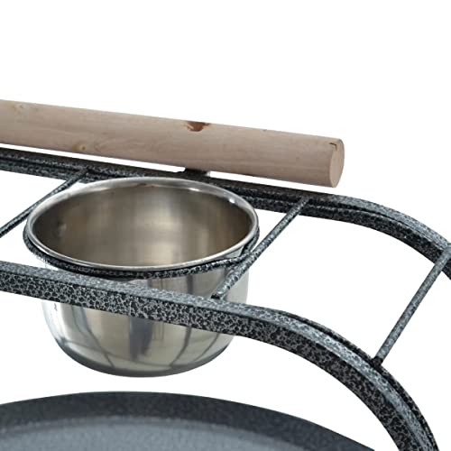 Mcage 85812 Elegant And Strong Durable Wrought Iron Parrot Bird Play Gym Ground Rolling Stand thumb #4