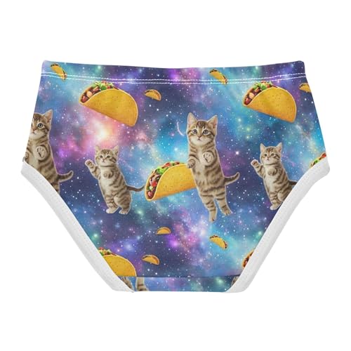 Cute Kittens Purple Cats Prints Little Girl Panties Girls Underwear Toddler Cotton Durable Kids Briefs Undies 2t2