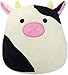 Juguete de Peluche de Vaca lechera, Lindos Animales de Peluche Kawaii, Peluches Suaves de niña, Lindos Peluches Kawaii tamaño Jumbo, para decoración del hogar del Coche (Negro 12 Pulgadas)