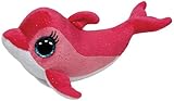 Altamente táctil Ty Beanie Boos - Delfín de Peluche (15 cm), Color Rosa - Peluche Beanie Boos delfín (15cm), Peluche