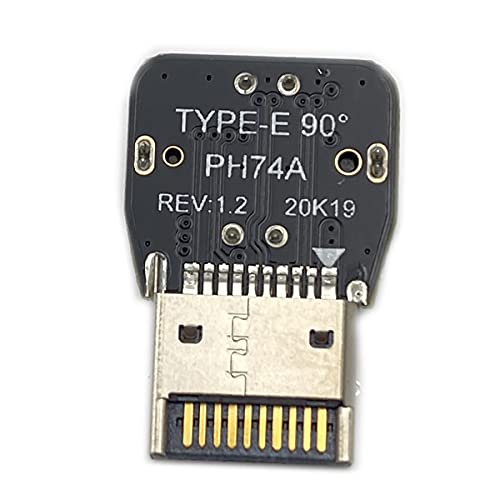 Connecteur interne USB 3.2 de type E coudé à 90 degrés PH74A pour en-tête carte mère PC - 7