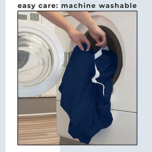 Great Bay Home Modern Velvet Plush Recliner Slipcover. Strapless One Piece Stretch Recliner Cover. Recliner Cover For Living Room. Magnolia Collection Slipcover. (Recliner, Navy) #TOP5