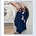 Great Bay Home Modern Velvet Plush Arm Chair Slipcover. Strapless One Piece Stretch Chair Cover. Magnolia Collection. (Chair, Navy)