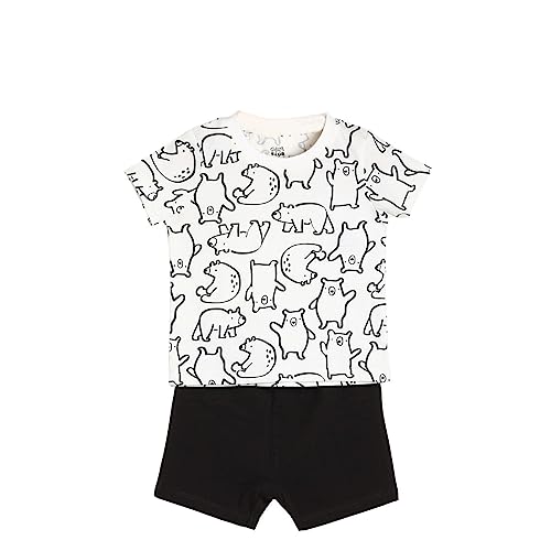 Image of miniklub Girls Round Neck Frill Sleeve Knitted Cotton Top (Beige Color)