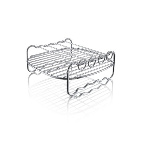 Philips Kitchen FBA_HD9904/00 Philips HD9904/00 Double Layer Rack with Skewers, for Compact Model Airfryers, Silver