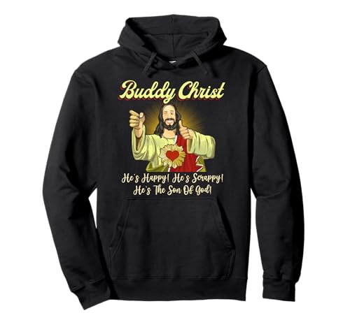 Buddy a Christ Christmas He Happy Scrappy El Hijo De Dios Sudadera con Capucha