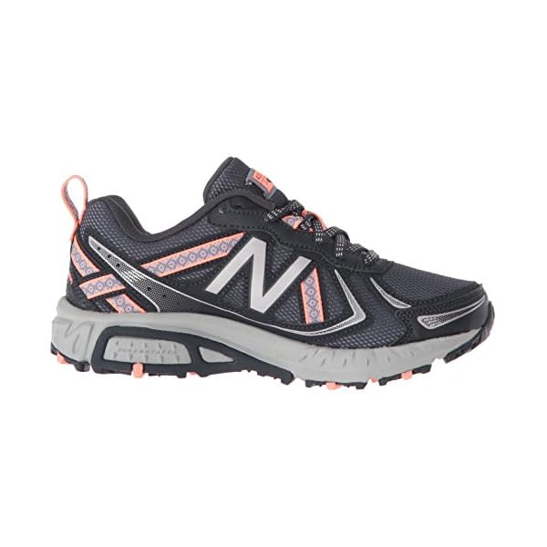 New Balance Women's 410 V5 Trail Running Shoe, Thunder/Gunmetal/Fiji, 9 M US