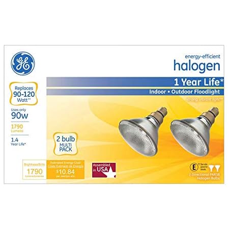 Amazon Com Ge Halogen Par Flood Bulb Flood 90 W 1790 Lumens Par 2900 K Boxed Tools Home Improvement