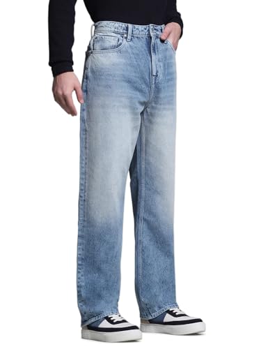 Image of Jack & Jones Men's Loose Fit Jeans | High Rise | Jeans for Men
