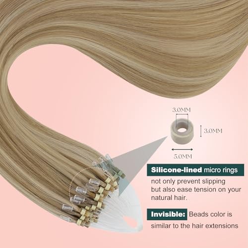 Image of Easyouth Micro Bead Hair Extensions Highlight, Length-Adding Hair Extension