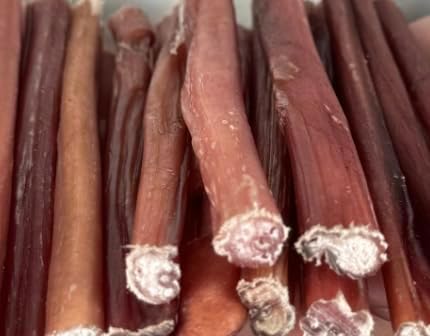 Calf Bulls Pizzles x 5 (12cm approx 5") Premium Natural Dog Treats Chews A Thinner Bully Stick Especially Suited For Puppies and Smaller Dogs SHC