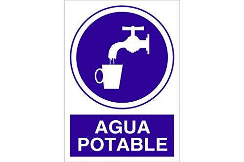 Plimpo Señal Poliestireno 1,5Mm 210X148 Agua Potable En Oferta Cofan O38Pl210148 Señal Poliestireno, 210 X 148 Mm