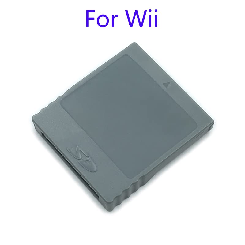 YANHAO [Parti di Videogiochi] 2Pcs SD Flash Scheda di Memoria WISD for Nintendo Wii Adattatore Convertitore Adattatore Lettore di Schede for Wii GC Gamecube Console di Gioco [Sostituire]