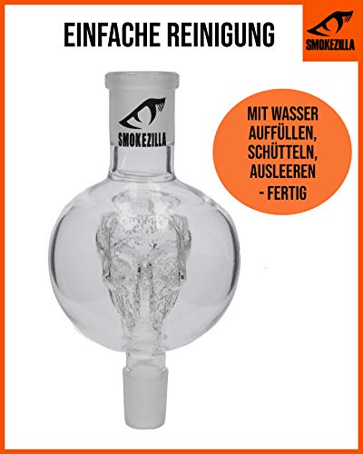 Smokezilla® Shisha Molassefänger Glow Shroom | Leuchtet im Dunkeln! (Blau) – Bild 4