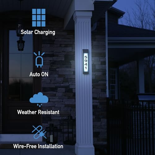 Ontel SBTAL-MC4 Sensor Brite Solar Powered Address Light thumb #5