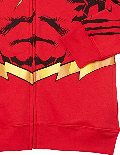 DC Comics Little Flash Cosplay Zip-up Hoodie with Cape-Dc-Boys 4-203
