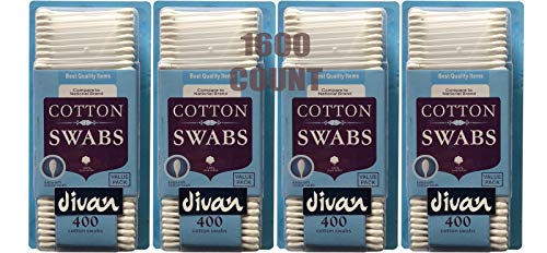 Cotton Swabs, Standard, White (Pack of 1600)