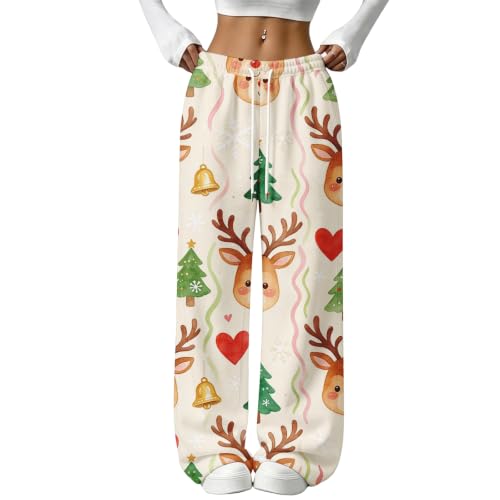 Family Christmas Pajama Pants Flannel Plaid Graphic Casual Sweat Pants
