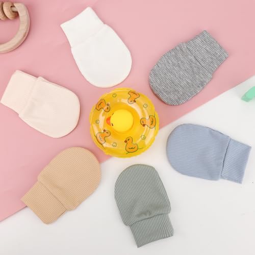 Newborn Baby Mittens No Scratch Elastic Wrist Gloves Infant Toddler Mittens for Baby Boy Girl 0-6 Months4