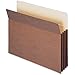 File Pockets, 3-1/2" Exp, 800 Paper Cap, Letter, Red Rope
