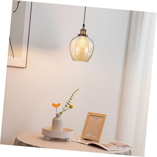 Image of Housoutil Glass Globe Lamp Shade Clear Glass Shade Ball Lamp Cover Replacement Lampshade for Ceiling Pendant Wall Sconce Light