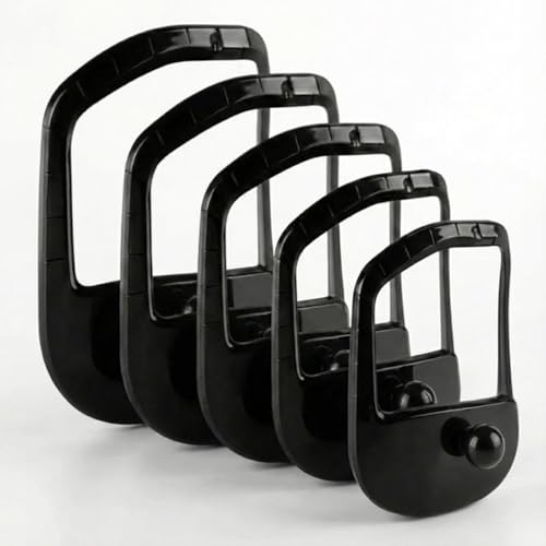 Goatee Shaper for Perfect Symmetry, Beard Shaper for Men with 5 Size Templates, Precision Goatee...