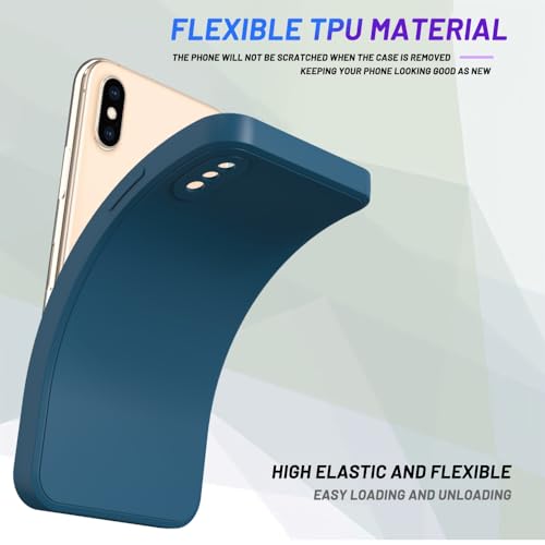 Image of for iPhone Xs Case Dark Blue, Scratch Resistant with Soft Touch, Slim Thin Phone Cover for iPhone X 5.8 inch