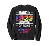 Photo Gallery 90° compleanno made in 1932 tees colorati 90 anni impressionante felpa Photo Gallery 90° compleanno made in 1932 tees colorati 90 anni impressionante felpa
