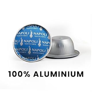 Bialetti Caffè d'Italia, Box 48 Capsule, Napoli, Intensità 10, Compatibili con Macchine Bialetti sistema chiuso, 100% Alluminio