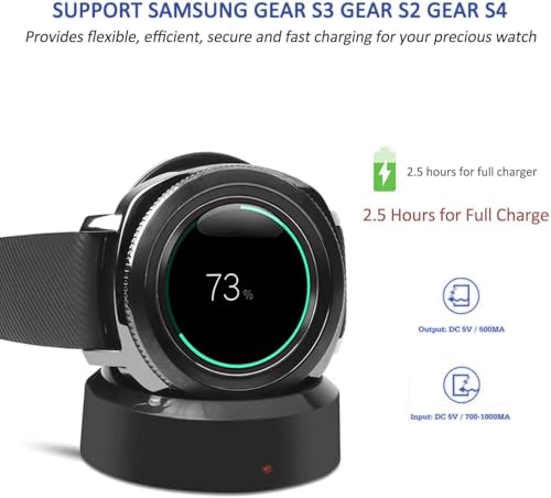 Image of GIANAC Charger for New Galaxy Watch 42mm /46mm, Upgraded Charging Cradle Dock for Samsung Galaxy Watch SM-R800 /R810 /R815 Smart Watch Charger