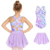 Zaclotre Girls Ballet Leotards Hollow Back Dance Dress Toddler Ballerina