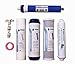 NATURE WATER PROFESSIONALS Pack de 4 Filtros Osmosis Inversa Universales y Membrana Vontron de 50GPD para Equipos de Osmosis de 5 Etapas + Pack de Conectores, una T y Rollo Teflon