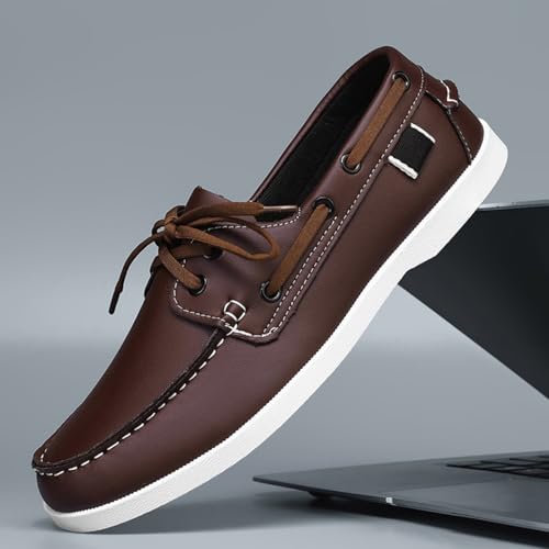 Men's Casual Slip - On Boat Shoes: Work - Ready, Moc - Toe Style for Comfortable Daily Walking.3